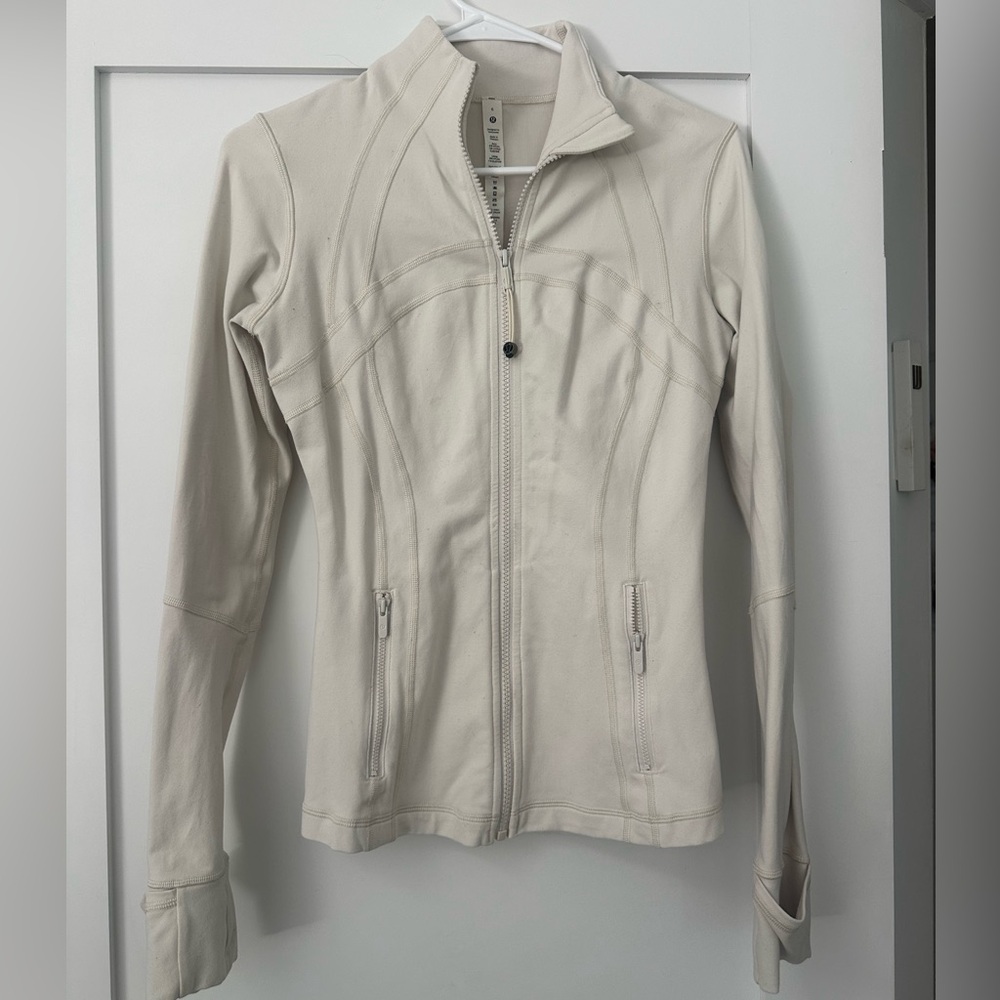 Lululemon Women’s Cream Full-Zip Define Jacket luon 6 White Opal - Picture 2 of 4